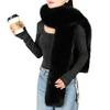 Imitation Rabbit Fur Scarf Solid Color Versatile Design Thickened Warm Scarf Cold Weather Fashion Accessories