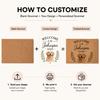 Coir Door Mat Personalized Farmhouse Welcome Print Non Slip Community Entry Rug Home Decor Housewarming Gift