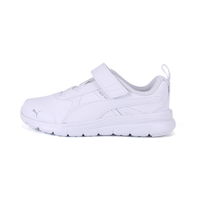Puma Flex Essential Velcro Sports Durable Shock Absorption Low Top Kids Running Shoes Kids Running Shoes White 190679-10