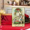 12/24 Pcs Happy New Year Greeting Cards Retro Illustrations Holiday Cards with Gold Foil Accents for Family And Friends