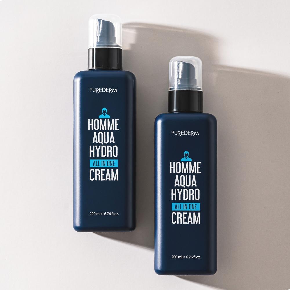Purederm Homme Aqua Hydro Универсальный крем Двойная упаковка 200 мл + 200 мл