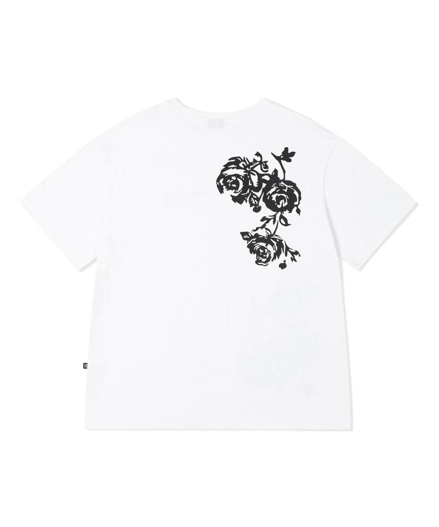 FASE Rose Graphic Tea - White