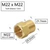 1/2 дюйма M14 M18 M22 3/8" Резьбовой Соединитель Латунная Труба Ремонт Удлинитель Редукционный Муфта Аэратор для Смесителя Медные Фитинги 1 шт.