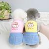 Spring and Summer New Pet Clothes Dog Clothes Spring and Summer Pet Clothing Teddy Skirt Denim Pocket Skirt Dog Dress
