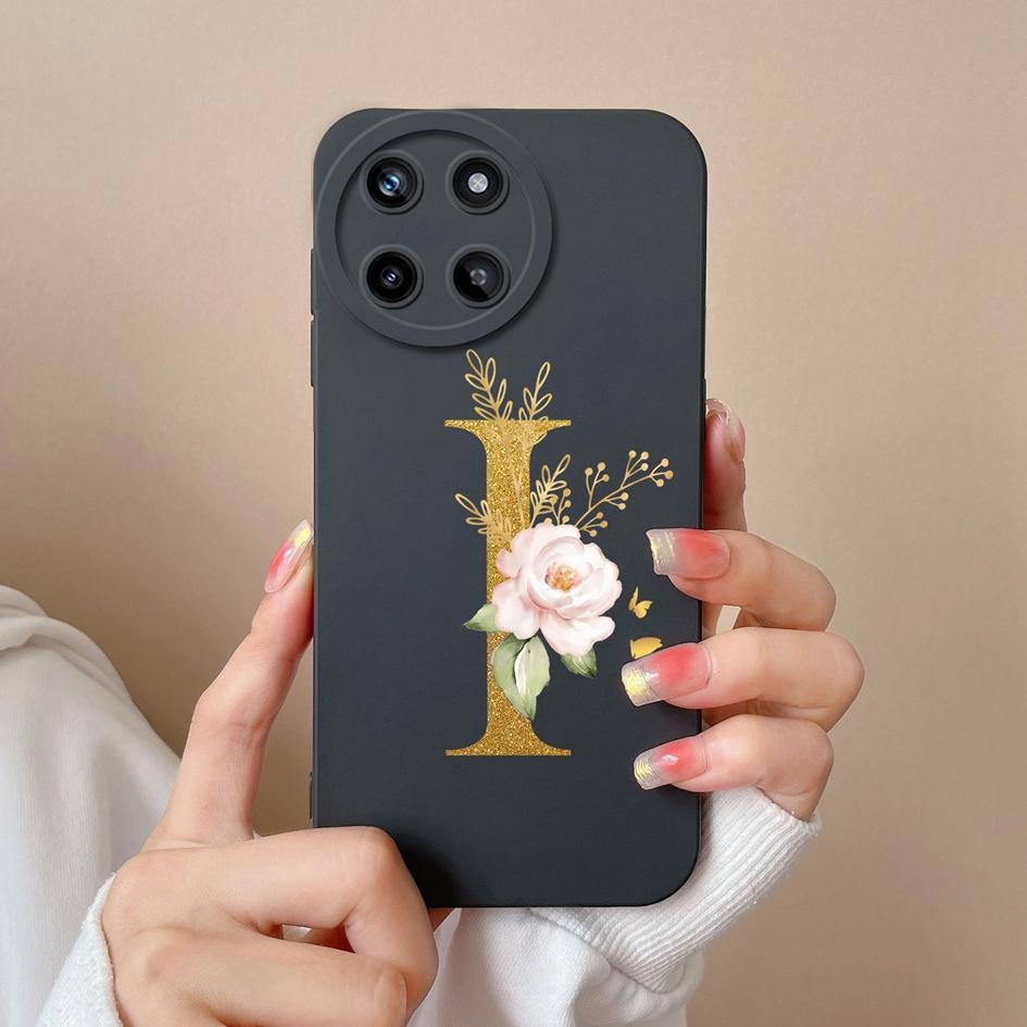 Для OPPO Realme Narzo 10A 20A 30A 50 Pro Q3 Pro Q3i чехол для телефона модный чехол с цветочными буквами матовый жидкий мягкий силиконовый защитный чехол для бампера Realme