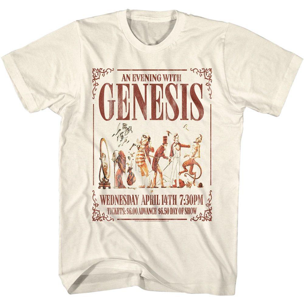 Genesis Вечер с Genesis Постер Музыкальная Футболка