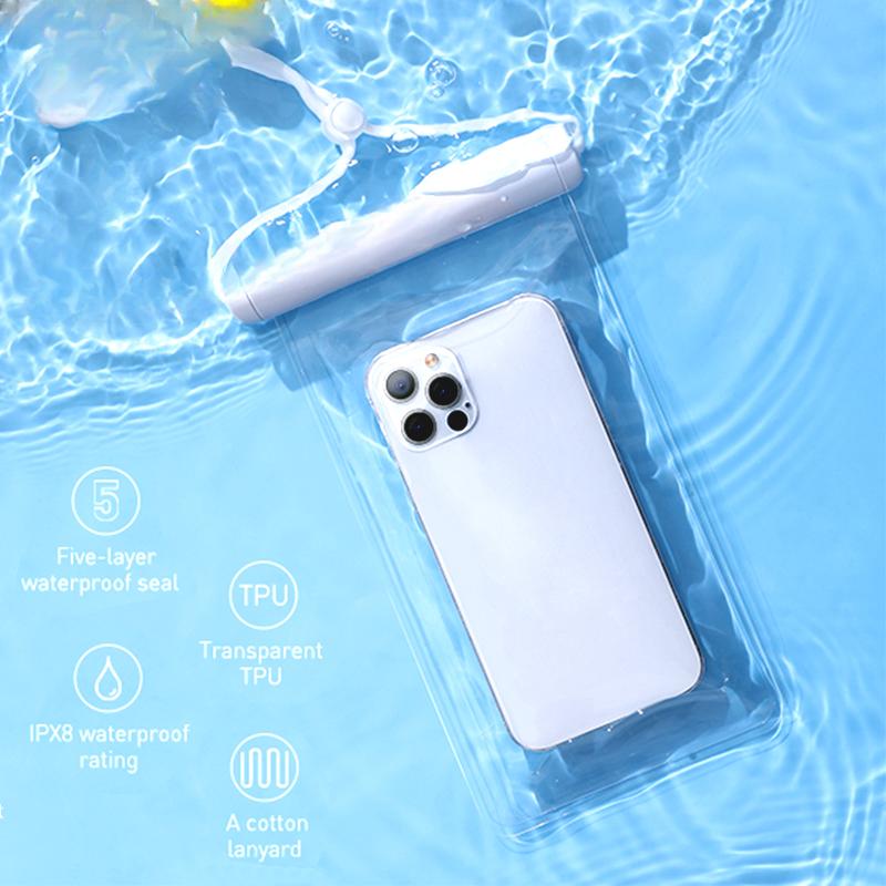 Waterproof Phone Case IPX8 Water Proof Phone Bag Universal Swim Pouch Cover