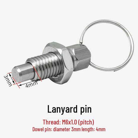 Стопорный штифт с кольцом - Крупная резьба, Нержавеющая/Углеродистая сталь, Оцинкованный, Различные характеристики
