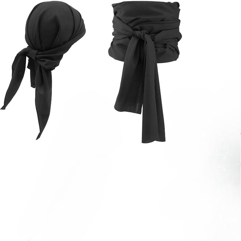 2 шт. Хэллоуинский головной платок и пояс аксессуары для одежды Пиратский костюм Средневековый мужской женский Исторический Викинг Косплей Вечеринка