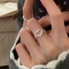 Полое металлическое кольцо Love Open Ring Женский дизайн Sense Sweet And Cute Изысканная индивидуальность Модное универсальное кольцо
