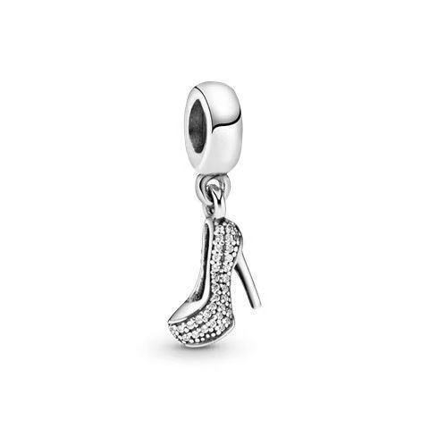 S925 Silver Jewelry DIY Charms Set With Eiffel Tower High Heels Dolphin Palm Tree Heart Wings Pendants Handmade Craft Gift Accessories
