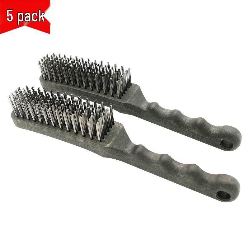 Stainless Steel Wire Brush 5-Pack