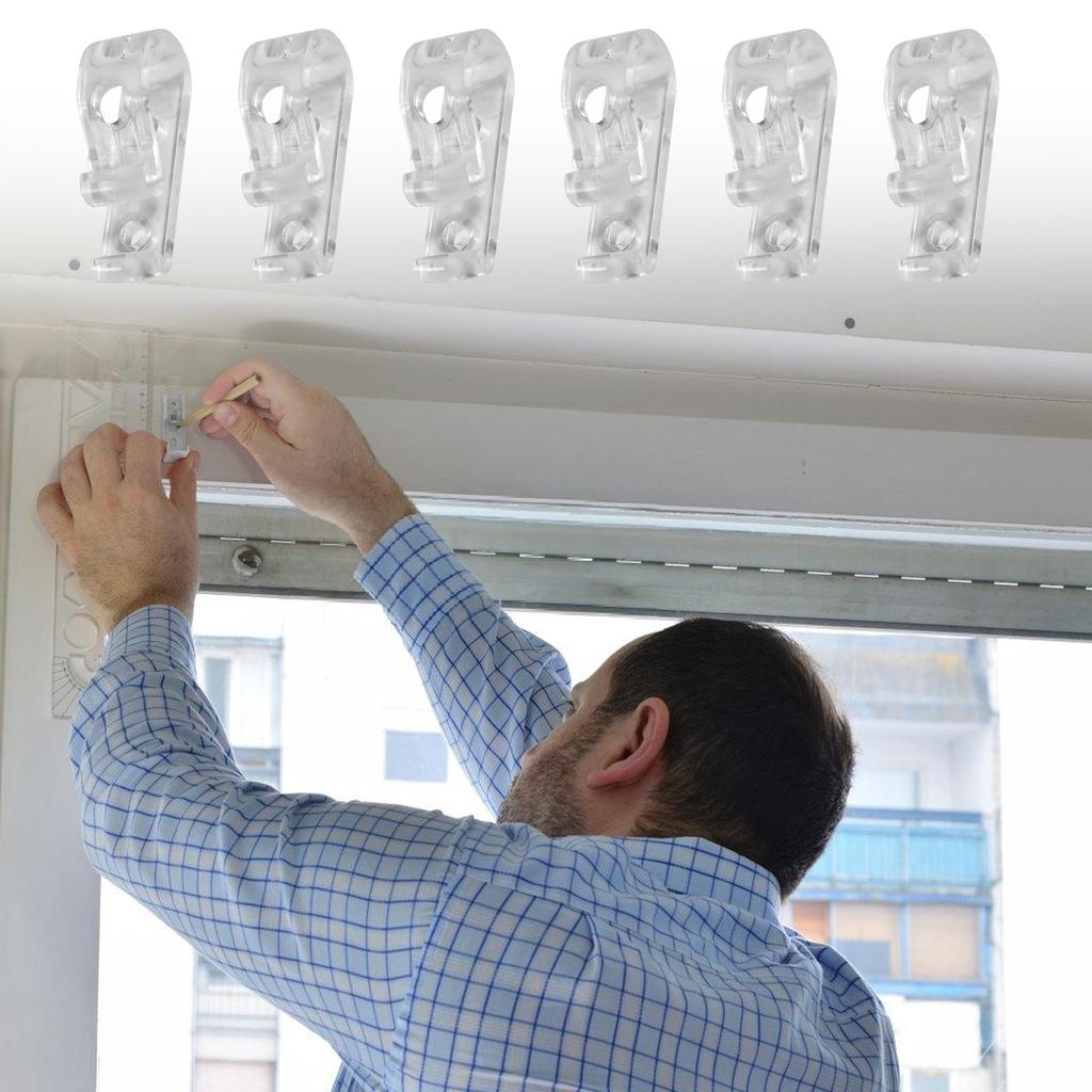 Прозрачный держатель шнура для жалюзи, фиксатор цепи безопасности для рулонных штор, направляющие для шнура, крючки для фиксации жалюзи, зажим для цепочки с бусинами для шнура