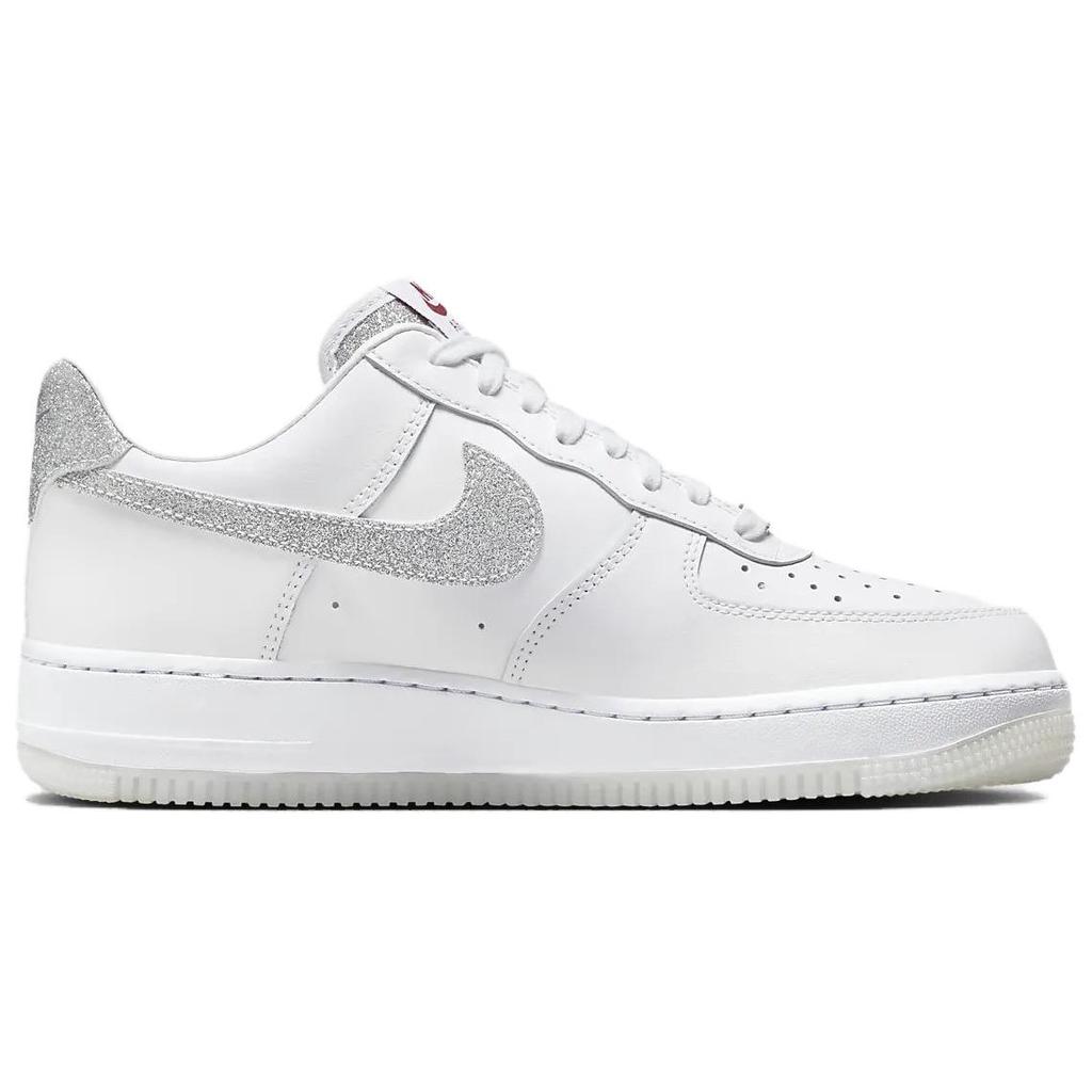 Nike Air Force 1 07 LX Glitter Swoosh Women Sneakers White Cool-Grey Multi-Color HQ3461-191
