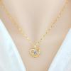 1PC Love Pendant Simple Light Luxury Neck Chain Internet Celebrity Collarbone Chain Versatile Jewelry