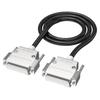 DB25 RS232 Удлинительный кабель Двойное экранирование 26AWG Параллельный порт Последовательный порт Кабель для передачи данных принтера Черный
