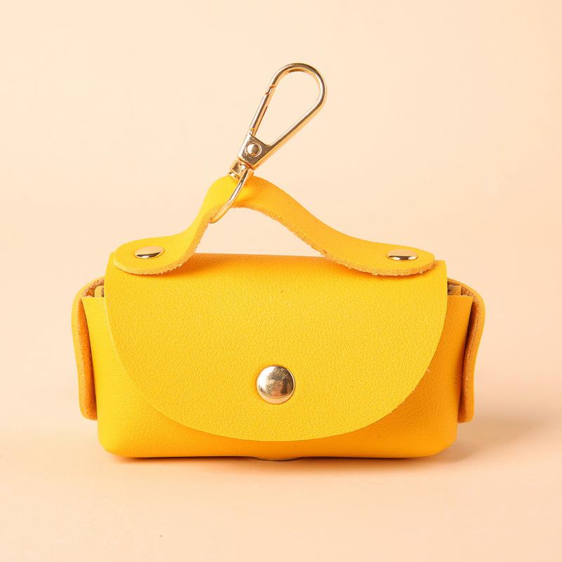 Стильный держатель для сумки для домашних животных, кожаный держатель для сумки для домашних животных с дозатором для сумок для собак, портативный органайзер для сумки для собачьих какашек, товары для животных