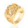 Мужское кольцо Weiya Wish с драконом: Вьетнамский песчаный позолоченный дизайн с полым драконом