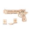 Woody Three Dimensional Puzzle G011 Puzzle Gun