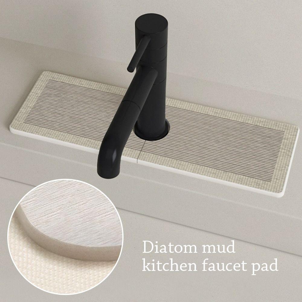 Diatom Mud Faucet Absorbent Mat Countertop Protector Diatom Mud Pad Faucet Absorbent Pad Kitchen