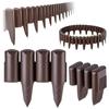 KADAX Garden Palisade Edging Fence Lawn Edging Plastic