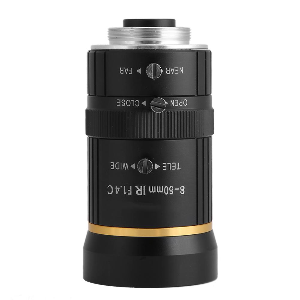 8-50mm 3MP 1/2 Manual Aperture C Mount Security Camera Lens CCTV