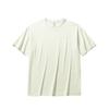 Comfortable Breathable Solid Color Round Neck Short Sleeve T-Shirt Unisex Tops Light-Green 972528125-5