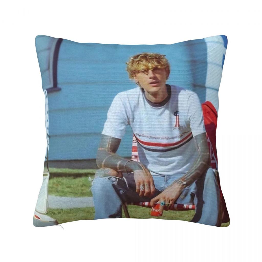 Decorative Pillowcase Mgk Lost Americana Tour - Stuff Seat Throw Pillow Case Cover Square Multiple Sizes