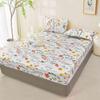 Узор из цветов и растений Шапка на кровать из трех частей Цифровая печать Постельное белье Шапка на кровать Набор из трех частей Дети и Взрослые