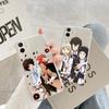 Чехол для телефона Japan Bungo Stray Dogs для iPhone 7 13 12 Mini 8 5 6 6S Plus SE 2020 SE3 2022 11 Pro X XR XS Max, прозрачный чехол