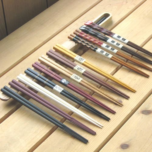 Nagao Chopsticks and Chopstick Case Set, 23cm Chestnut Chopsticks, Wooden