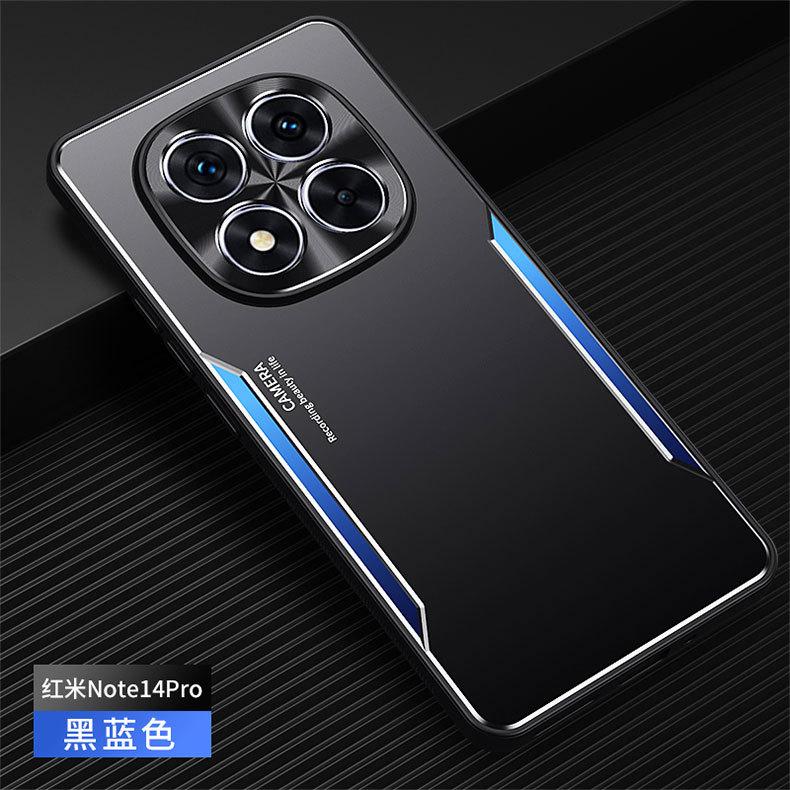 Совместимый с Redmi Note 15 Pro металлический чехол-лезвие, Note14 Pro ударопрочный Note13 защитный чехол