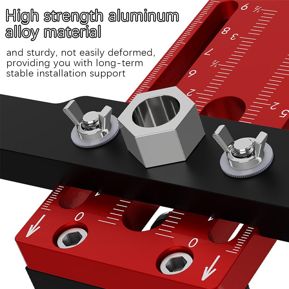 Cabinet Door Mounting Jig, with Support Arm&Clamp, Tool Frame Body Face with Alloy For Installi H4T4
