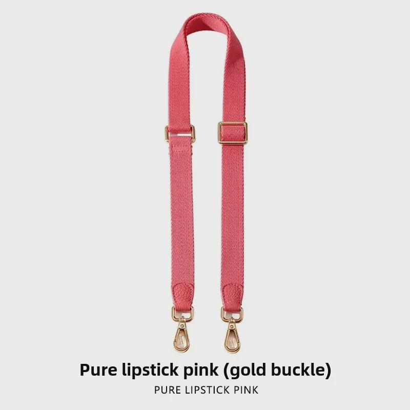 Adjustable 2.5cm Solid Color Canvas Crossbody Bag Strap Replacement