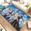 Genshin Impact Cartoon Game Area Rug, ковер для дома, гостиной, спальни, дивана, дверного коврика, кухонного декора, детский нескользящий напольный коврик