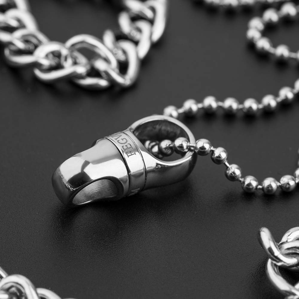 FEGVE Titanium Key Ring, Car Key Holder, Men's Smart Key, Metal Fittings, 360° Rotating Connector, Anti-Lost (3 Connectors)