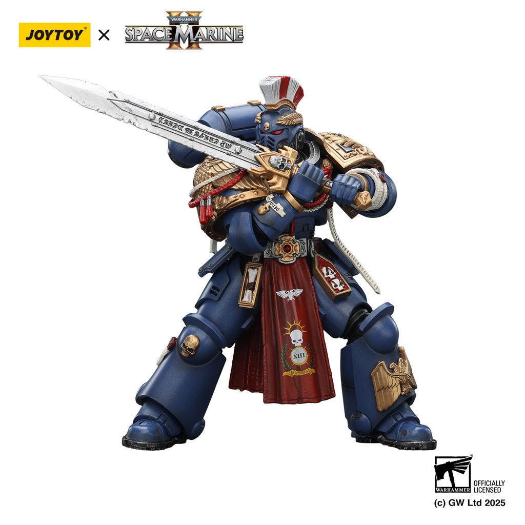 JOYTOY Warhammer 40K 1/18 Action Figure Ultramarines Relic Primus Armour with Plasma Pistol and Combat Blade figures Toys