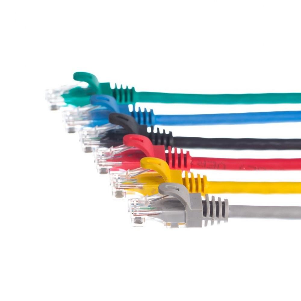 Patchcord RJ45, Netrack molded cover, cat. 5e UTP, 5m red
