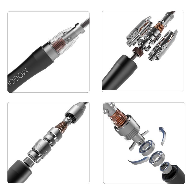 Силиконовая самоблокирующаяся скоростная скакалка для студентов и профессионалов