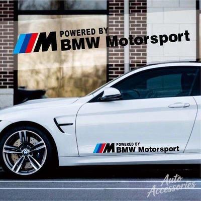 2 шт. Наклейка на кузов автомобиля Для BMW M Motorsport Серии 1 3 5 7 X1 X2 X3 X5 X4 X6 X7 Модифицированная Декаль Стайлинг Декоративные Аксессуары для Автомобиля QQ1