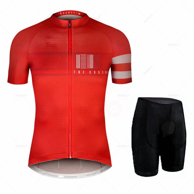 New Team Summer Cycling Jersey Set Breathable Racing Sport Mtb Bicycle Jerseys Men's Clothing Maillot Ciclismo Hombre