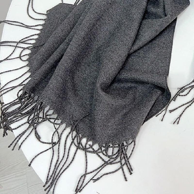 Autumn and Winter Double Sided Solid Versatile Modal Thickened Windproof  Keepwarm UnisexScarf