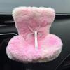 Decorative ABS Car Seat Holder Furry Seat For 10-17cm Dolls Safe Travel Display Ornament Display Stand