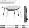 Уличный стол Timber Ridge, складной, с регулируемой высотой, грузоподъемностью 30 кг, алюминиевый рулонный стол с сумкой для хранения, компактный для кемпинга