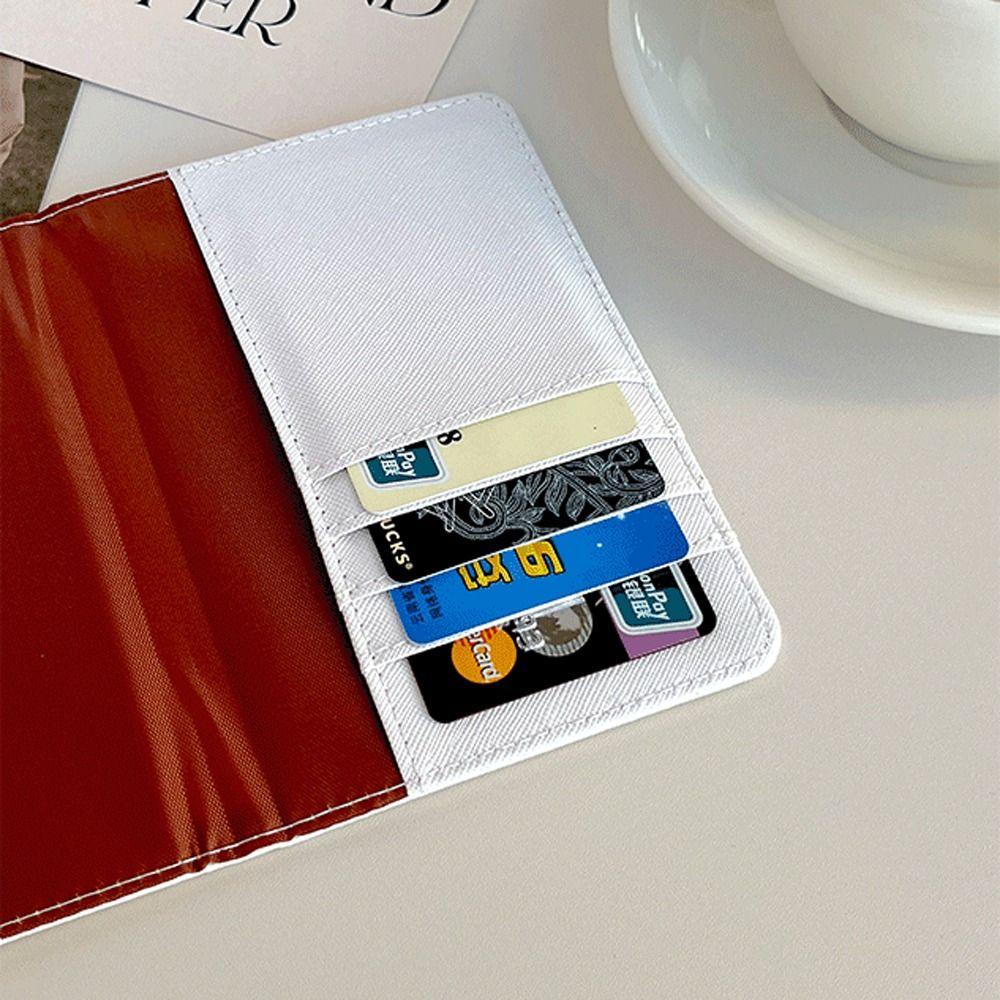 Обложка для паспорта из кроличьей кожи, многофункциональная, зажим для авиабилетов, удостоверение личности, кредитная карта