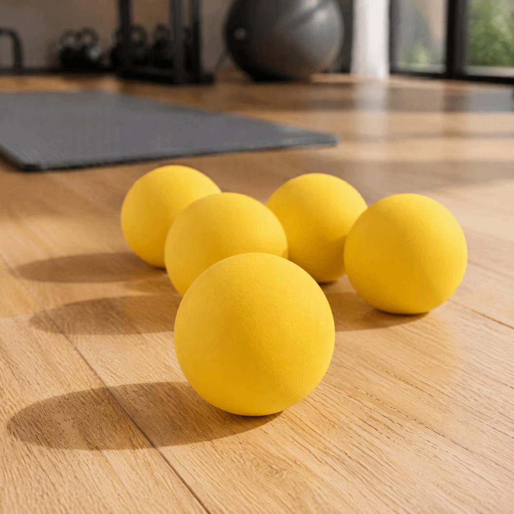 5pcs Rubber Material Squash Ball Hollow Structure Bounce Squash Ball Indoor Sports