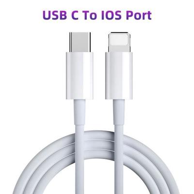 Кабель для телефона, Кабель для быстрой зарядки 20 Вт PD Type C для iPhone 13 pro 12 pro max 11 X iPad 9 mini 6 - Белый -2м[C]