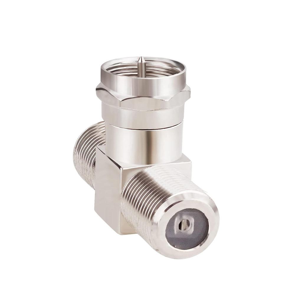 4 шт. F-разъем коаксиальный кабельный разветвитель объединитель адаптер 3-сторонний разъем RG6 для ТВ видео