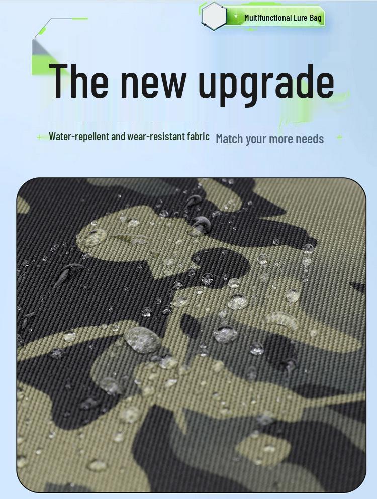Мужская тактическая многофункциональная рыболовная поясная сумка - Большая вместимость, водонепроницаемая, для хранения одного удилища, наружный рюкзак через плечо