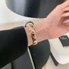 Copper Watch Strap for Apple Watch Series 11 10 42mm/9 8 7 41mm/SE3 SE2 SE 6 5 4 40mm/3 2 1 38mm Wheat Ear Zircon Bracelet Band